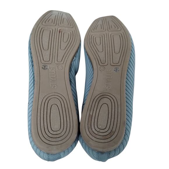 Stylus Franco Women's Gray Slip On Flats Shoes Sz 8 Balletcore Ribbed Capsule - Picture 10 of 10